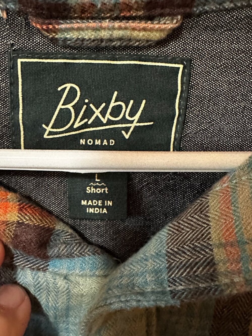 Bixby Women's Plaid Flannel Shirt - sz Large - Picture 3 of 3